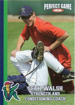 2009 Perfect Game Cedar Rapids Kernels #29 Seth Walsh Front