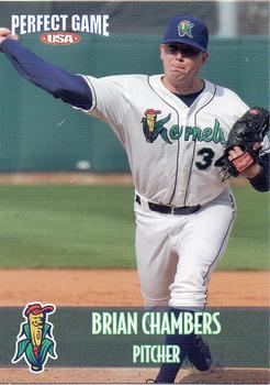 2008 Perfect Game Cedar Rapids Kernels #4 Brian Chambers Front