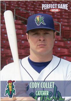 2008 Perfect Game Cedar Rapids Kernels #12 Cody Collet Front
