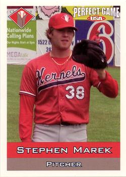 2006 Perfect Game Cedar Rapids Kernels #7 Stephen Marek Front
