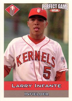 2006 Perfect Game Cedar Rapids Kernels #17 Larry Infante Front