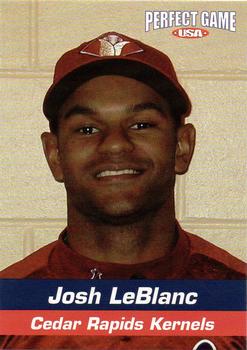 2005 Perfect Game Cedar Rapids Kernels #18 Josh LeBlanc Front