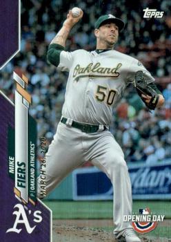 2020 Topps Opening Day - Purple Foil #58 Mike Fiers Front
