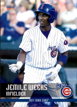 2017 Choice Iowa Cubs #26 Jemile Weeks Front