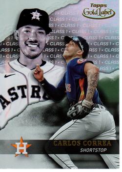 2020 Topps Gold Label #41 Carlos Correa Front