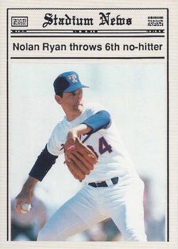 1990 Stadium News Special Edition (unlicensed) #NNO Nolan Ryan Front