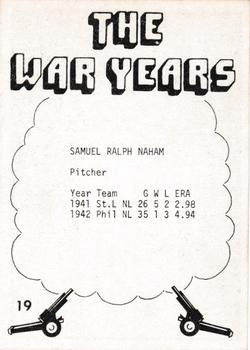 1977 TCMA The War Years - Black Border #19 Samuel Nahem Back