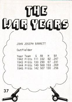 1977 TCMA The War Years - Black Border #37 John Barrett Back