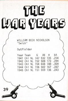 1977 TCMA The War Years - Black Border #39 William Nicholson Back