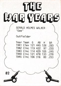 1977 TCMA The War Years - Black Border #82 Gee Walker Back