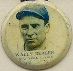 1938 Our National Game Pins (PM8) #NNO Wally Berger Front