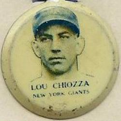 1938 Our National Game Pins (PM8) #NNO Lou Chiozza Front