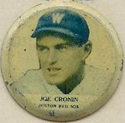 1938 Our National Game Pins (PM8) #NNO Joe Cronin Front