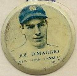 1938 Our National Game Pins (PM8) #NNO Joe DiMaggio Front