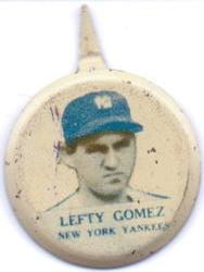 1938 Our National Game Pins (PM8) #NNO Lefty Gomez Front