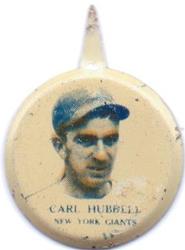 1938 Our National Game Pins (PM8) #NNO Carl Hubbell Front