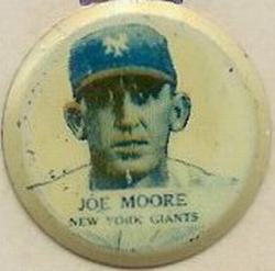 1938 Our National Game Pins (PM8) #NNO Joe Moore Front