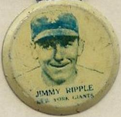 1938 Our National Game Pins (PM8) #NNO Jimmy Ripple Front