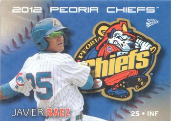 2012 MultiAd Peoria Chiefs #1 Javier Baez Front