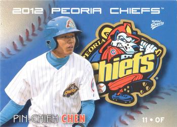 2012 MultiAd Peoria Chiefs #4 Pin-Chieh Chen Front