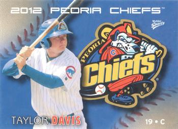 2012 MultiAd Peoria Chiefs #9 Taylor Davis Front