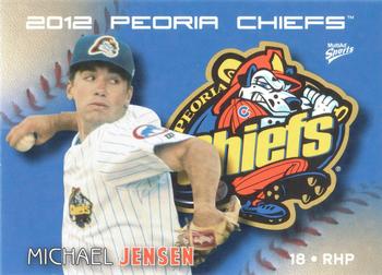 2012 MultiAd Peoria Chiefs #16 Michael Jensen Front