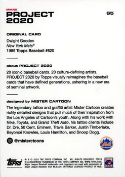 2020 Topps Project 2020 #65 Dwight Gooden Back