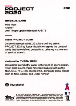 2020 Topps Project 2020 #282 Mike Trout Back