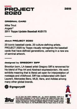 2020 Topps Project 2020 #325 Mike Trout Back