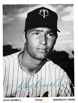 1970 Minnesota Twins 4x5 Photos #NNO Dave Boswell Front