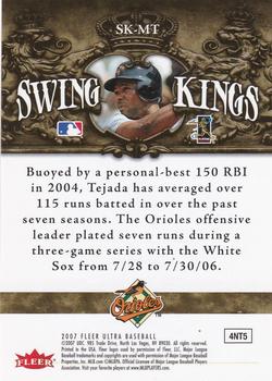 2007 Ultra - Swing Kings #SK-MT Miguel Tejada Back