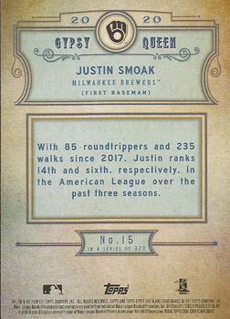 2020 Topps Gypsy Queen - Silver #15 Justin Smoak Back