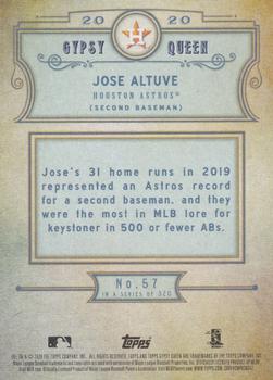 2020 Topps Gypsy Queen - Silver #57 Jose Altuve Back