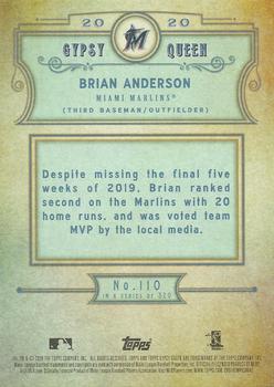 2020 Topps Gypsy Queen - Silver #110 Brian Anderson Back