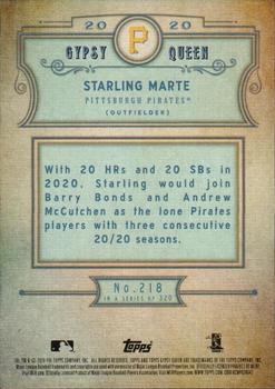 2020 Topps Gypsy Queen - Silver #218 Starling Marte Back