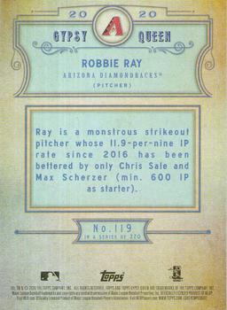 2020 Topps Gypsy Queen - Green #119 Robbie Ray Back
