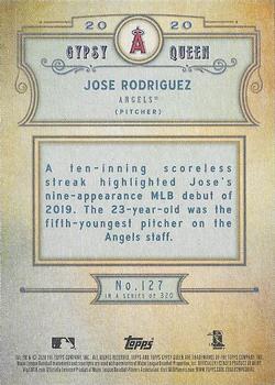 2020 Topps Gypsy Queen - Green #127 Jose Rodriguez Back