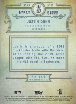 2020 Topps Gypsy Queen - Green #144 Justin Dunn Back
