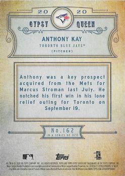 2020 Topps Gypsy Queen - Green #162 Anthony Kay Back