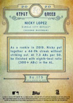 2020 Topps Gypsy Queen - Green #179 Nicky Lopez Back