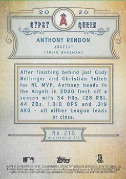 2020 Topps Gypsy Queen - Green #215 Anthony Rendon Back