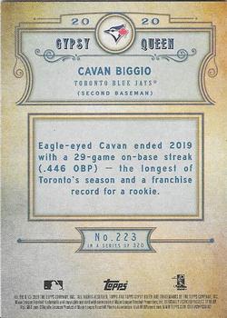 2020 Topps Gypsy Queen - Green #223 Cavan Biggio Back