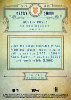 2020 Topps Gypsy Queen - Green #243 Buster Posey Back