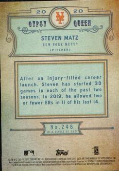 2020 Topps Gypsy Queen - Green #248 Steven Matz Back