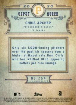 2020 Topps Gypsy Queen - Green #254 Chris Archer Back
