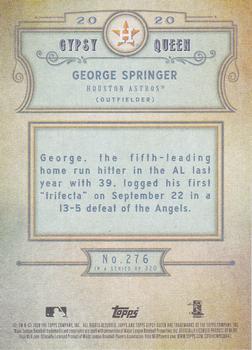 2020 Topps Gypsy Queen - Green #276 George Springer Back