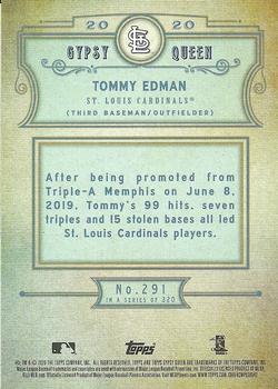 2020 Topps Gypsy Queen - Green #291 Tommy Edman Back