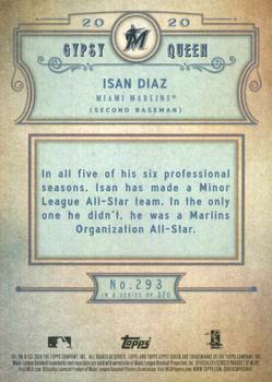 2020 Topps Gypsy Queen - Green #293 Isan Diaz Back