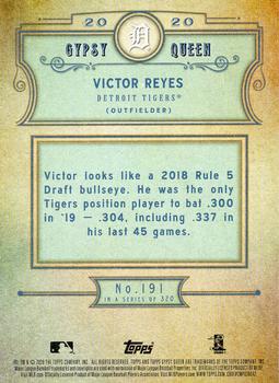 2020 Topps Gypsy Queen - Missing Nameplate #191 Victor Reyes Back