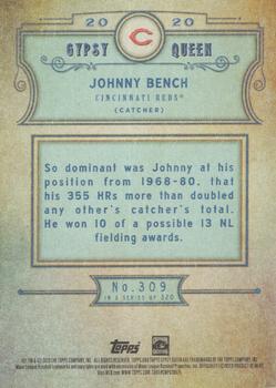 2020 Topps Gypsy Queen - Missing Nameplate #309 Johnny Bench Back